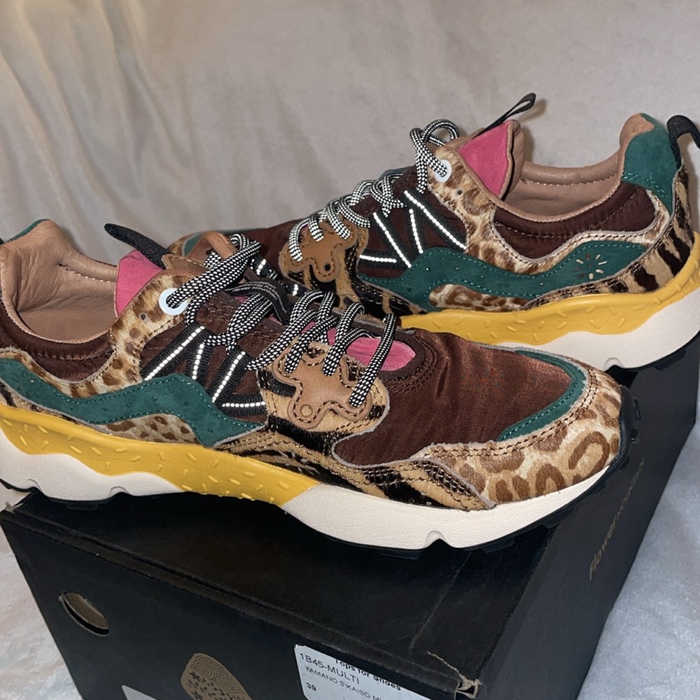 NWT Flower Mountain YAMANO 3 UNI Suede and Technical Fabric Sneakers - Picture 15 of 16